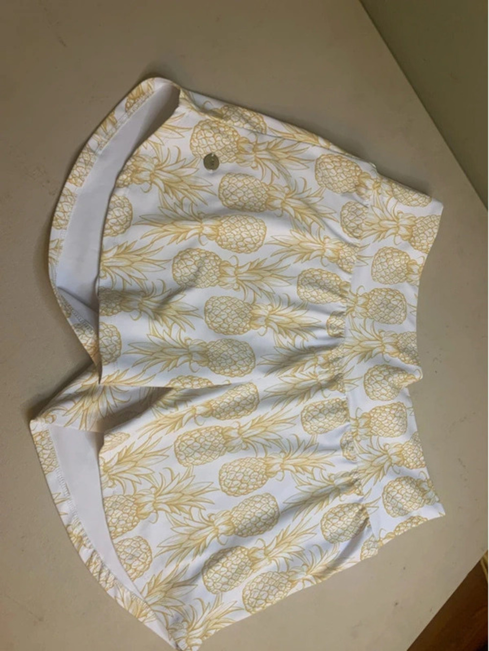 Love fitness pineapple running shorts size M